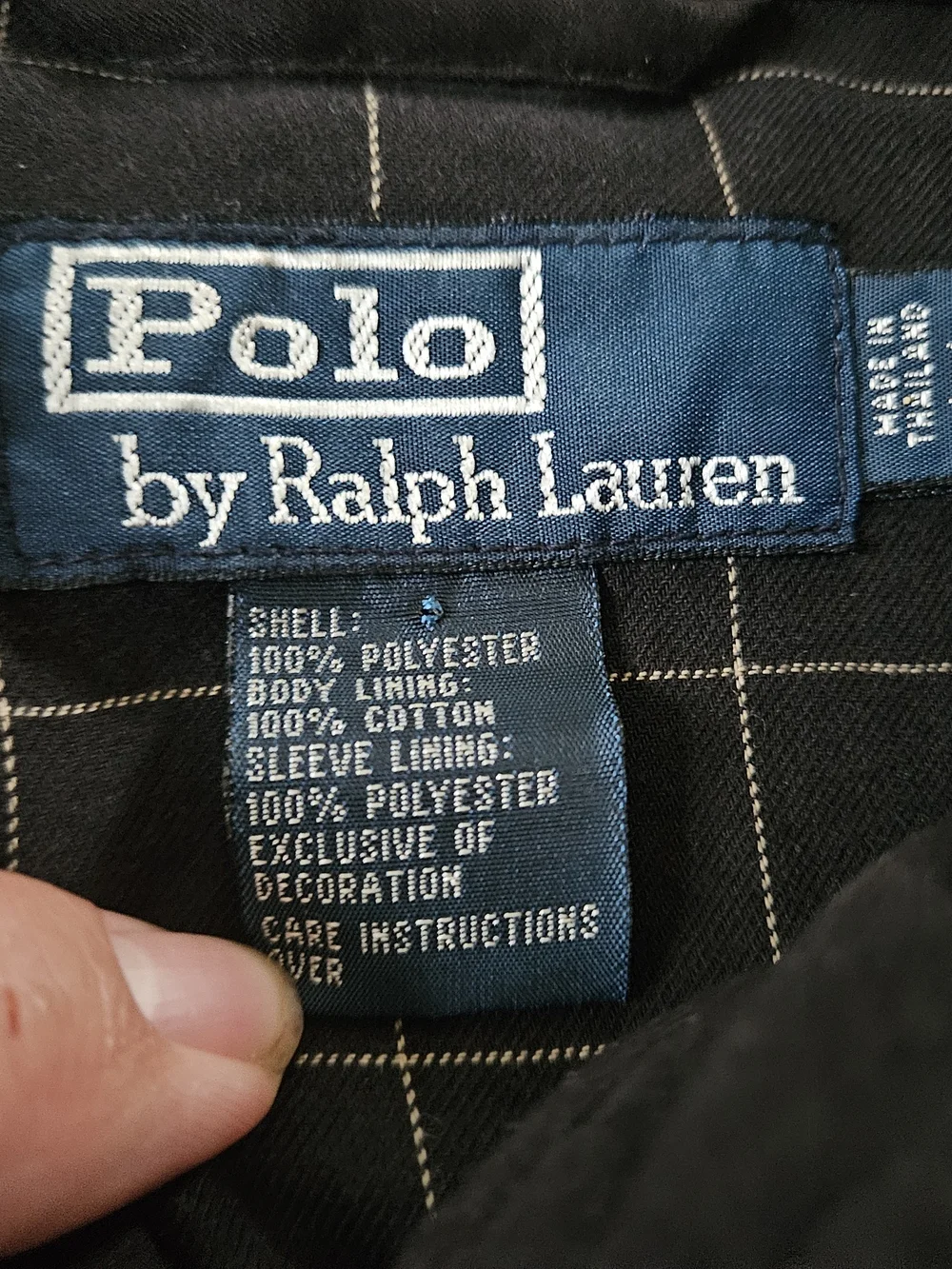Vintage Polo Ralph Lauren Men's Black Zip-Up Herrington Bomber Jacket Large